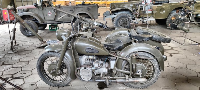 A motorcycle fro the german Wehrmacht