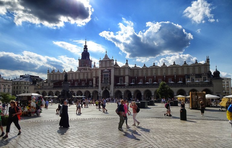 Visitors are everywhere in Krakow