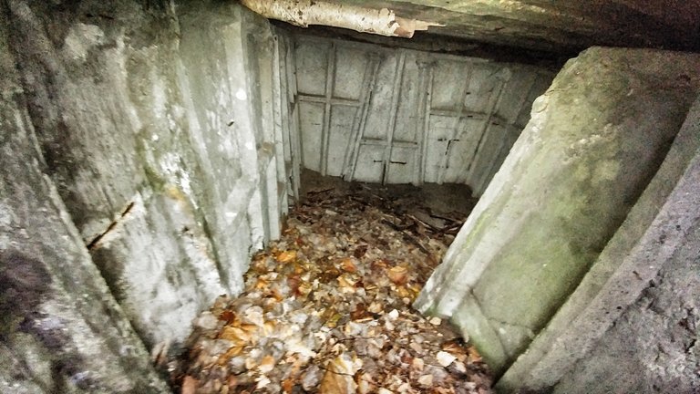 Inside a small bunker in Poland, near the beach