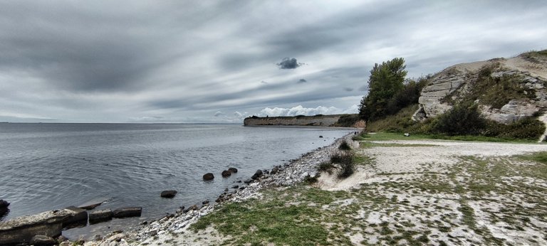 The coast is made of chalk