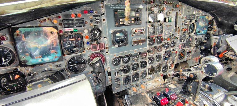 Inside one of the planes