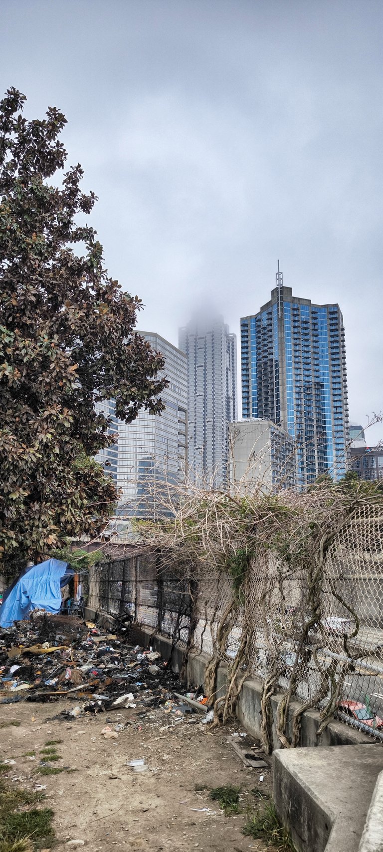 The glass palace and the tents of the poor