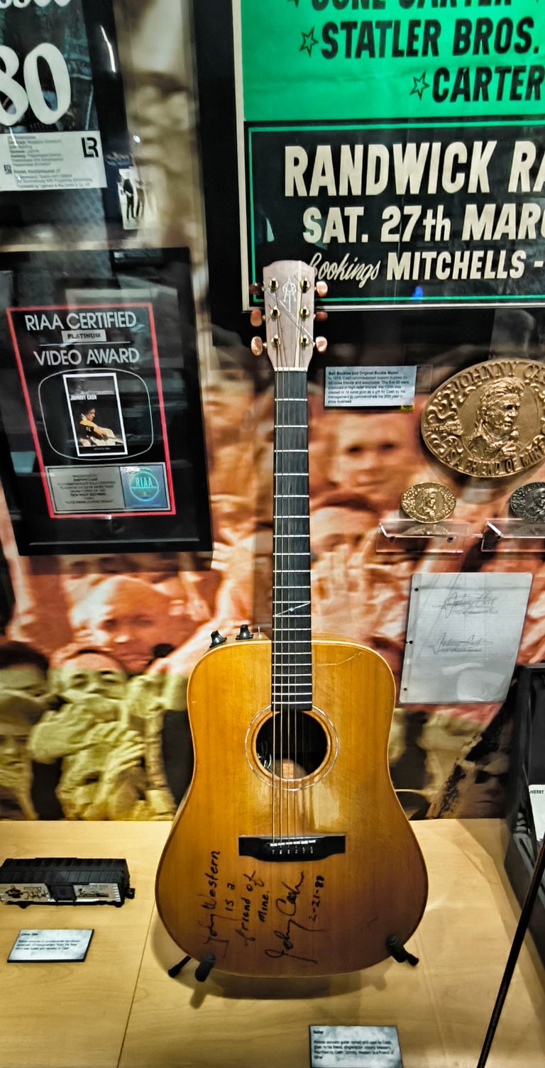 One of his guitars - and he has a few of them