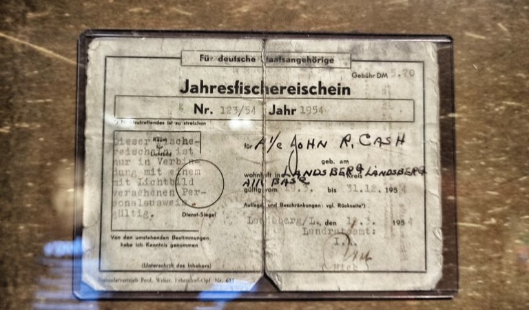 His ”Jahresfischerschein” - from Germany