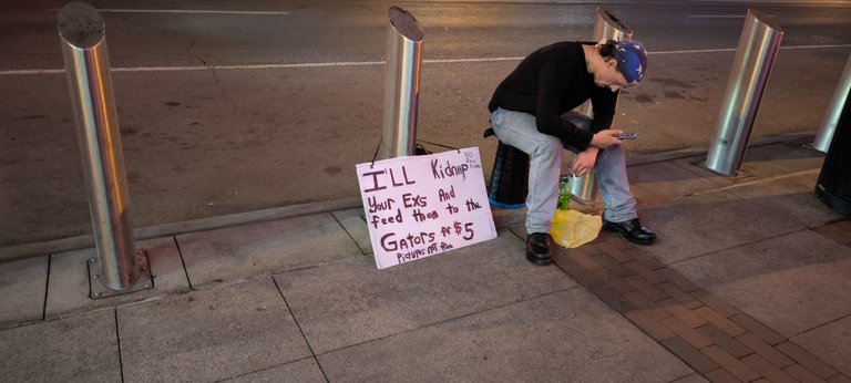 He is trying to grab some money too, without singing a single word