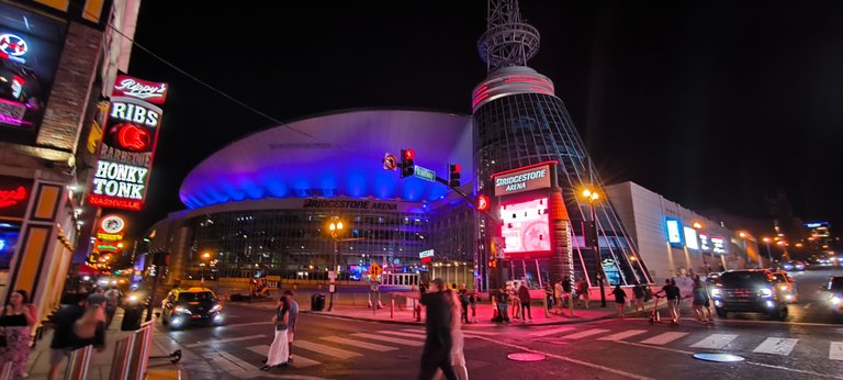 Nashville by night is full of lights