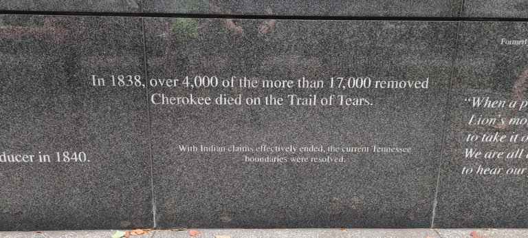 The Trail of Tears plate