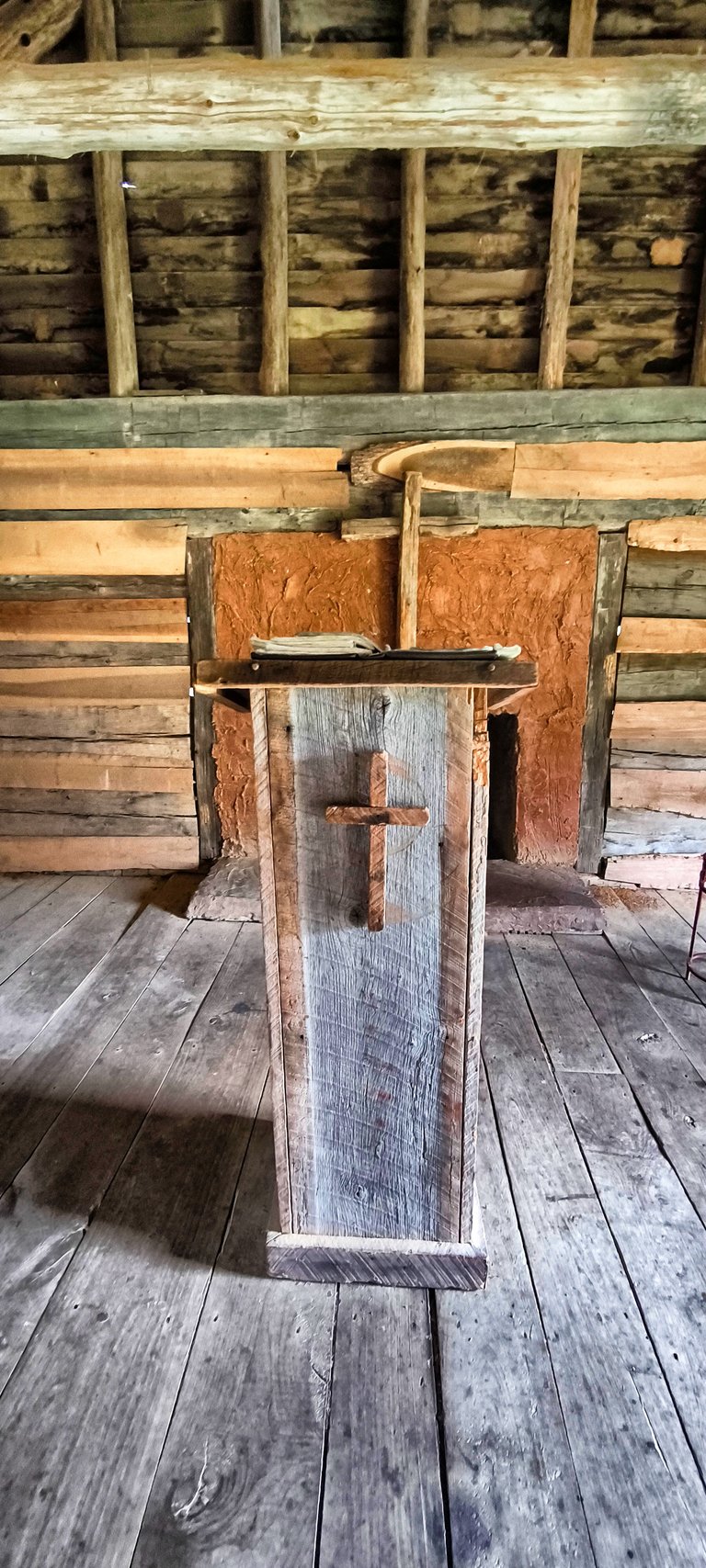 Inside the church