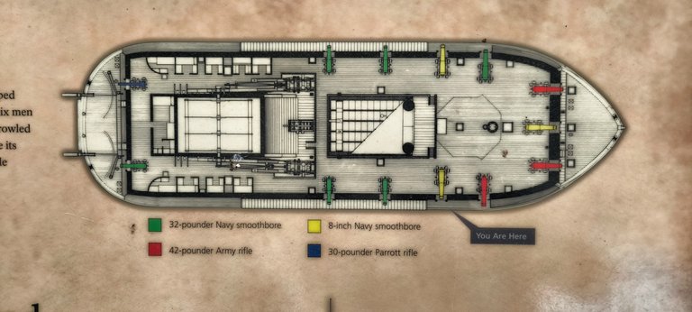 The map of the ship