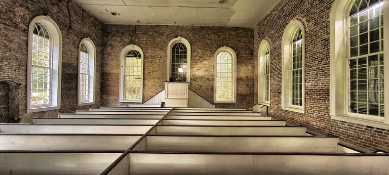 Inside the church