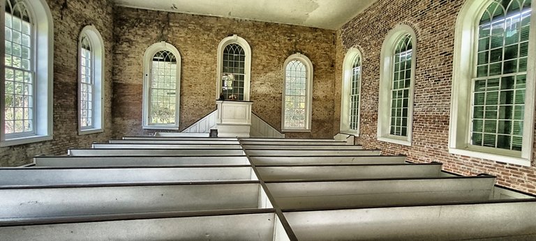 The church is listed in the National Register of Historic Places