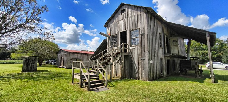 One of the old houses - with a cotton gin