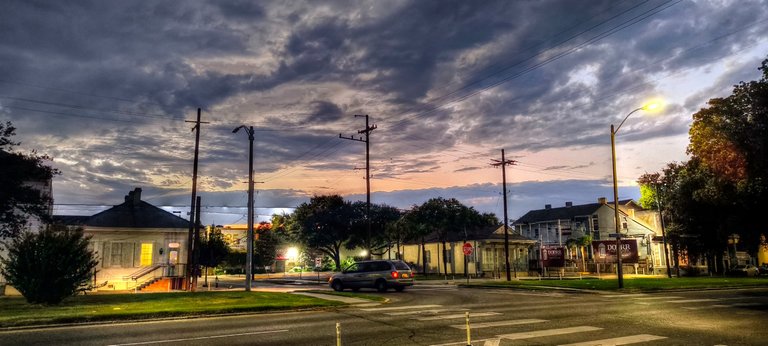The suburbs by night