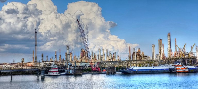 New Orleans is surrounded by industry