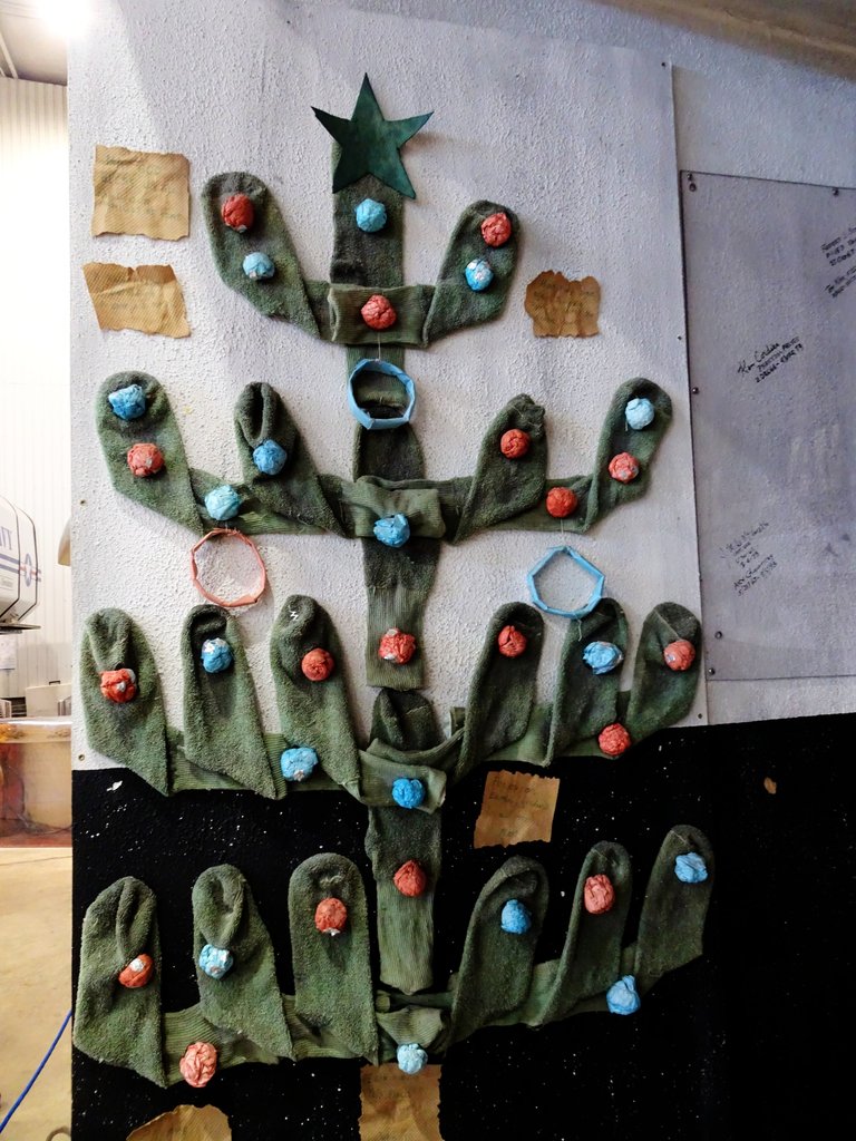 A christmas tree, made by prisoners of war in Vietnam