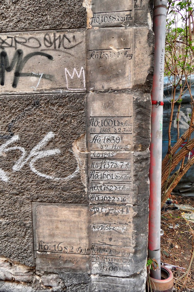 Hig water marks - back to 1601