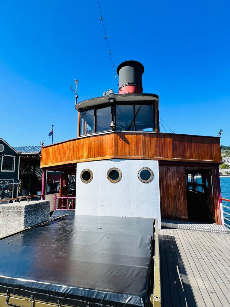 View of the front deck, and the captains vantage point.