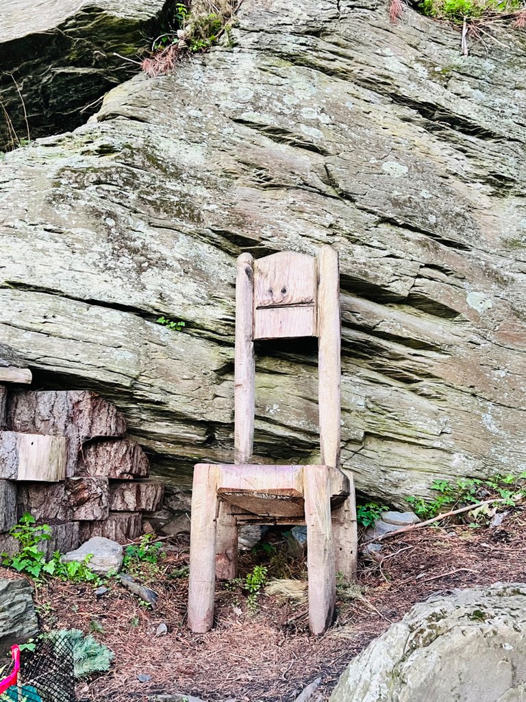 Throughout the trail there were a few of these seats, that had been carved. The detail on some were pretty amazing. Definitely utilised a few of them on the way up.