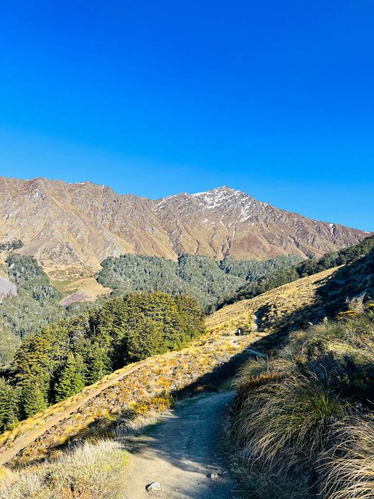 As you can see the track out to the saddle isn’t too steep, more of a slow and gradual climb.