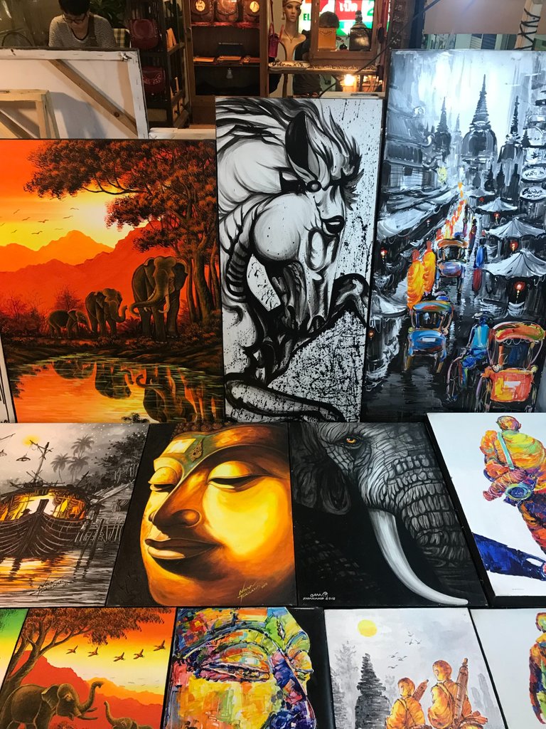 There was so much amazing art for sale at the Night Market