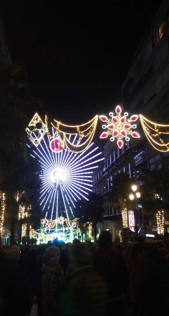 View of the big wheel near the port