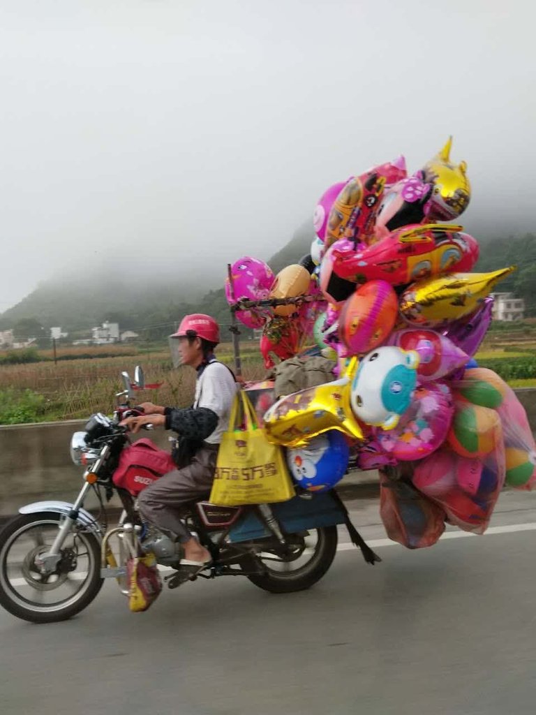 I saw him when we are driving to the next village. What a cool guy!