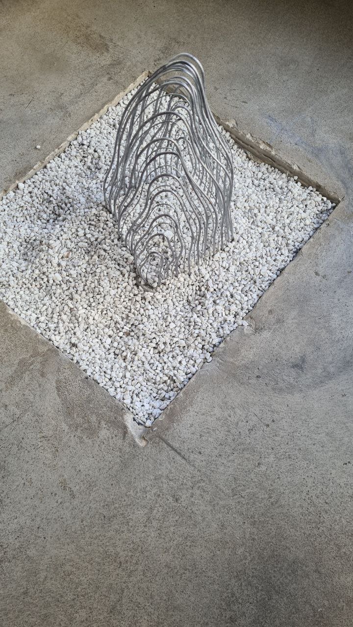 Zen garden in the cafe~~~ Cool!