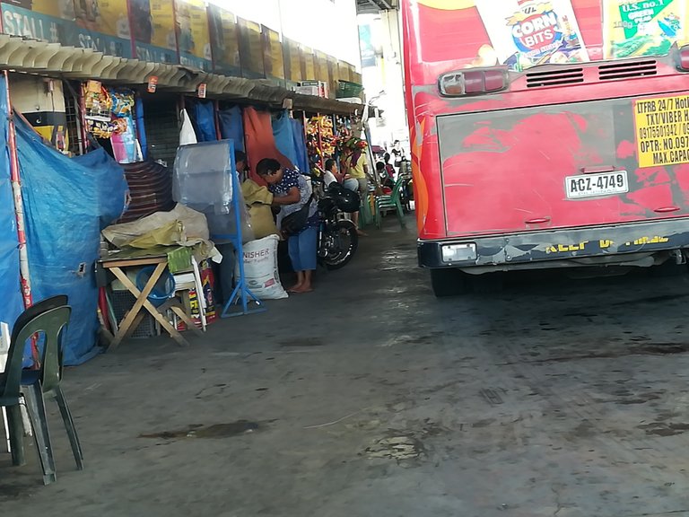 vendors inside the terminal