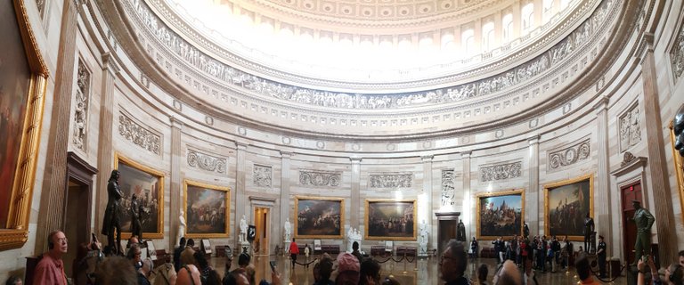 All the statues and paintings inside the Capitol’s Rotunda