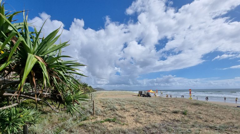 The sand dunes seem to be holding up nicely with all the development and treat of erosion.