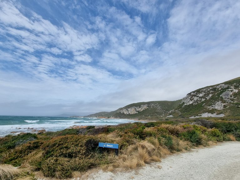 There is a coastal path to hike but not for us today.