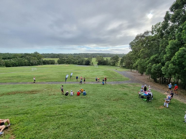 But on this occasion we were there for the parkrun. Out the back of the winery they have a fair bit of land and they hold all sorts of outdoor music events. The Bands usually set up at the bottom of the hill in front of the tree line and everyone just sits on the grass. One of the bigger events is called ”A day on the Green”