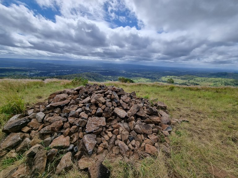 The top and a view to the north.