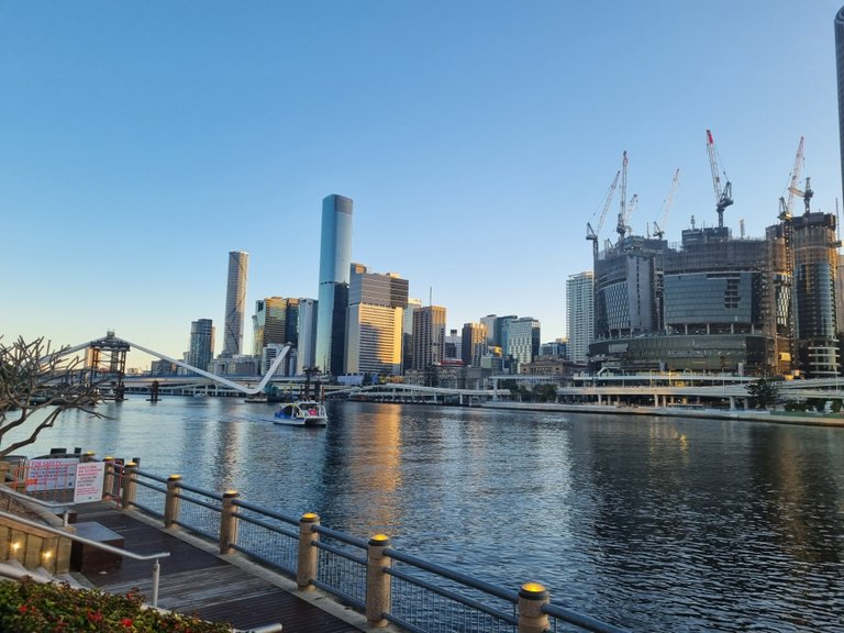 The ever changing Brisbane City sky Line on a peaceful morning visit. A good time for a little exploring before the city wakes up.