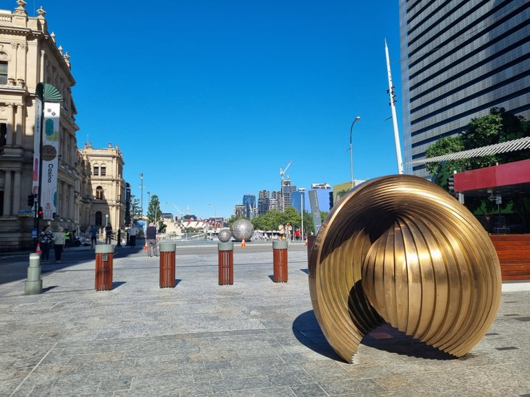 Treasury Casino and some art work.