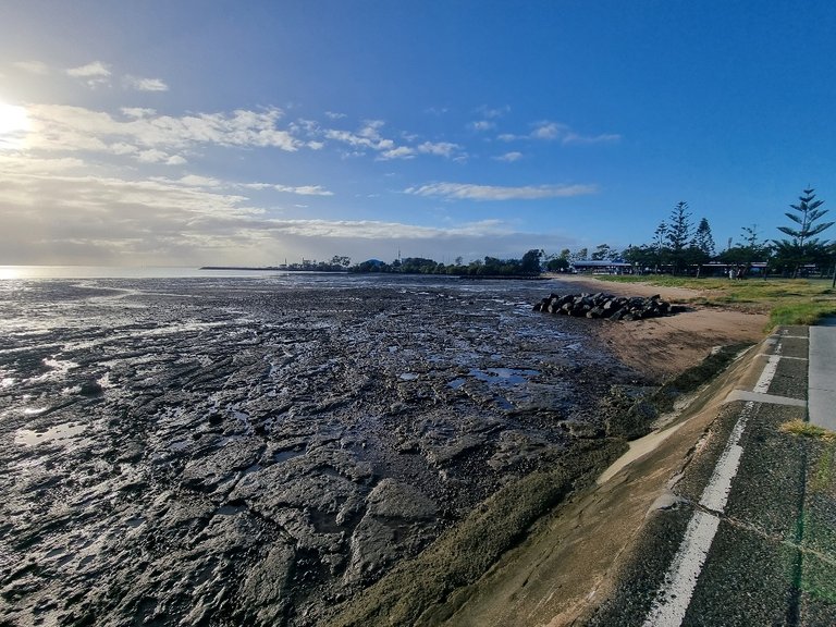 The tide was out as we left Manly and headed to Wynnum.