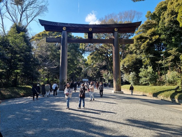 We walked on the left side of the path as the middle was reserved for the Gods.