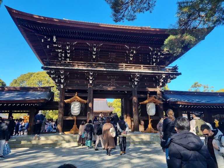 The main Shrine when entering we did the wash the left hand then right hand and a small bow.