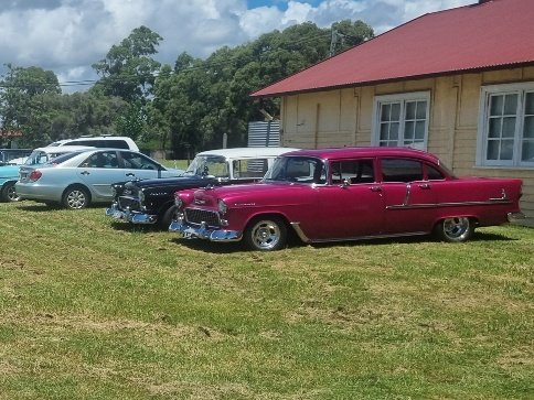A local car club was visiting the cafe on site
