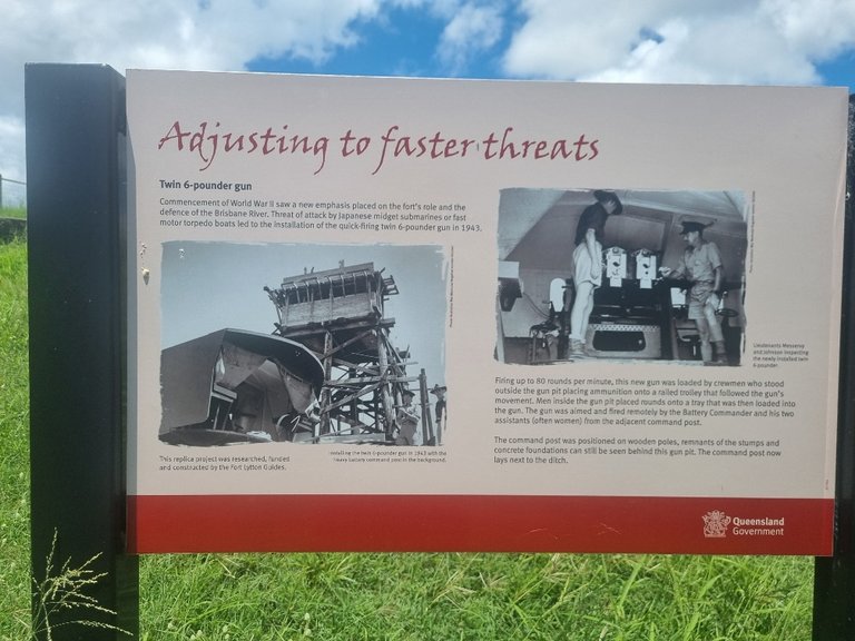 This place does not look much compared to todays military defence standards but back in its day I suppose it did its job and luckily Brisbane was never attacked.