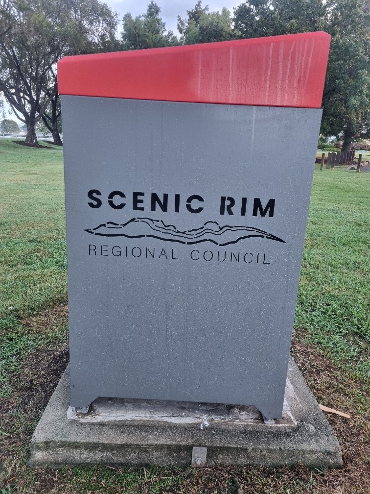 Scenic rim council have the best rubbish bins I have ever seen and the play grounds are not to bad either.