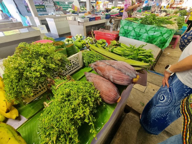 Some of the produce at the local market.