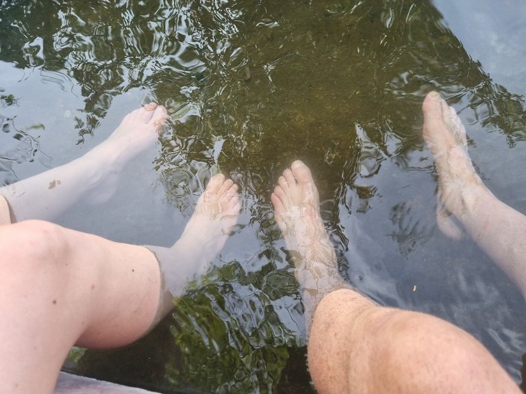 There were pools where you could swim but it cost more and the are different pools for males and females. We just opted for a paddle.