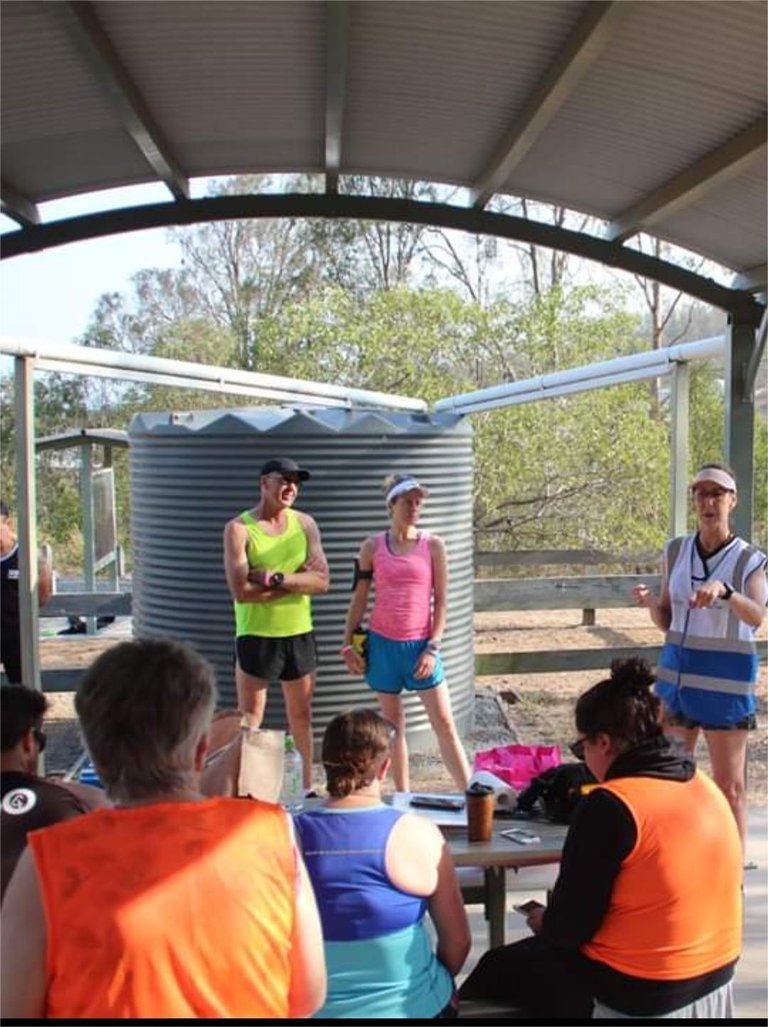 The run briefing.