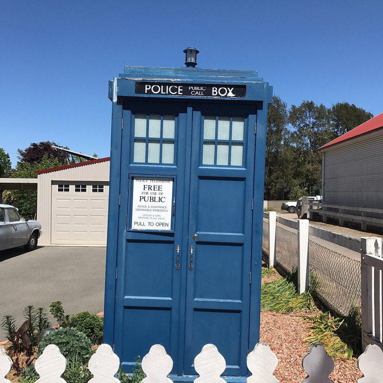 This is the second Doctor Who police box I have seen on this trip.