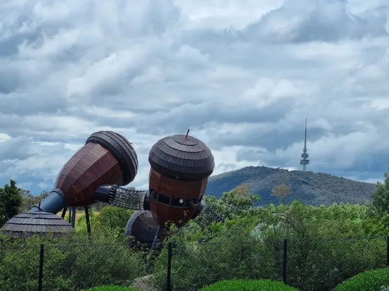 National Arboretum play ground looking to Black Mountain.