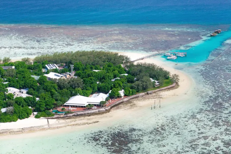 It was interesting to find a current day photo to see if the island had changed much in the 38 year since I was there. Source Heronisland.com it looks like the ship wreck has now broken in two.