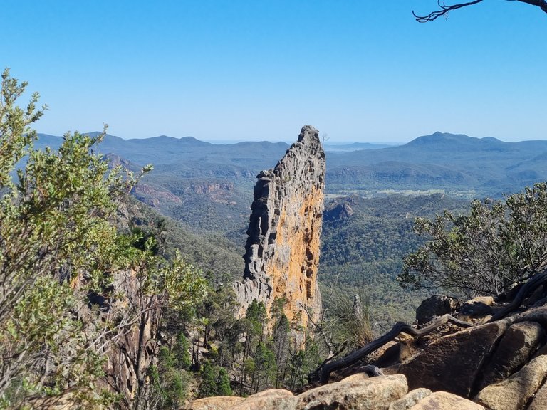 The bread knife is sort of the last bit of the volcano rim still standing.