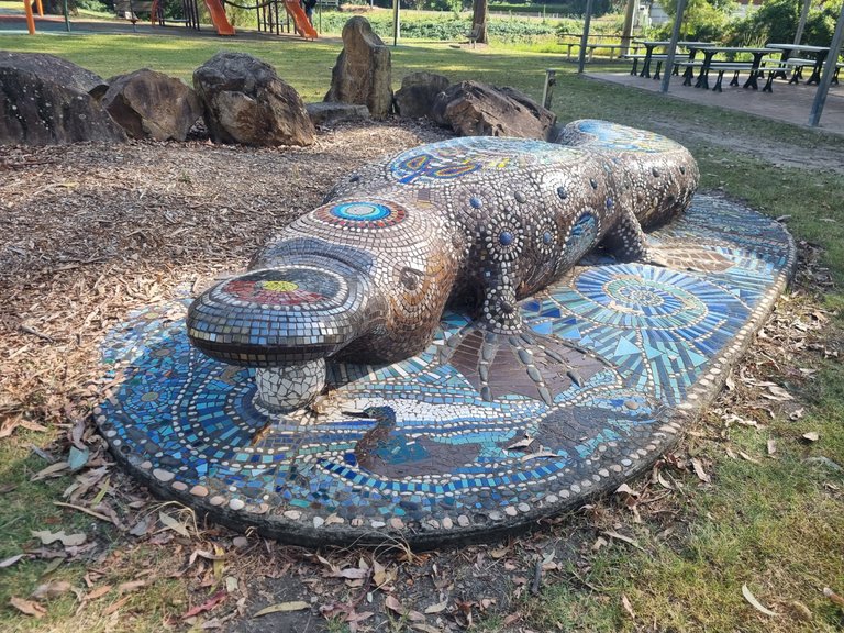 The best platypus sculpture I have ever seen. I have seen the elusive platypus in zoos before but never in the wild