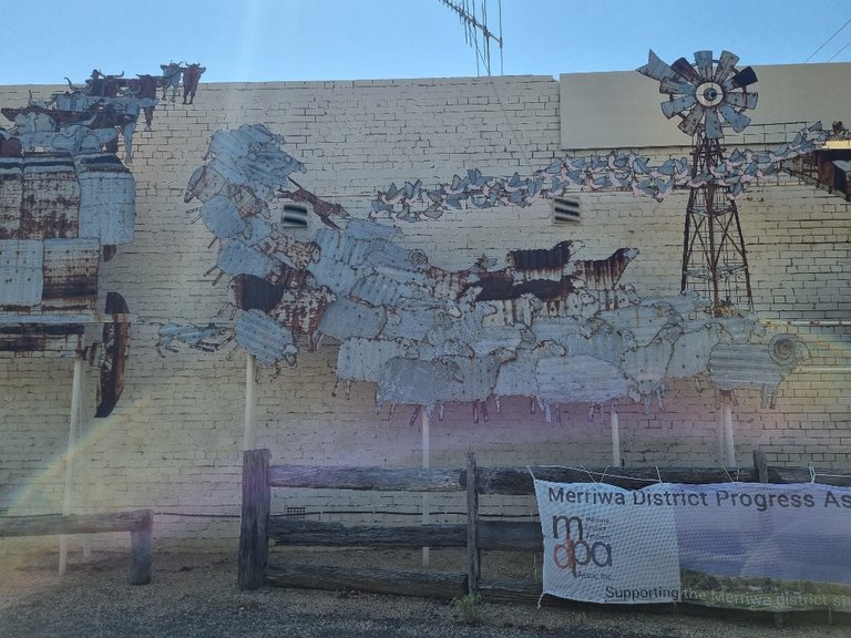 It is amazing what you can do with a bit of old rusty corrugated roofing iron.